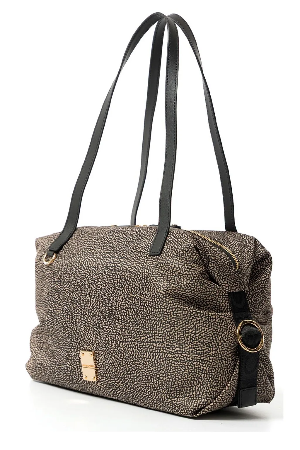 Borbonese Logo Plaque Tote Bag