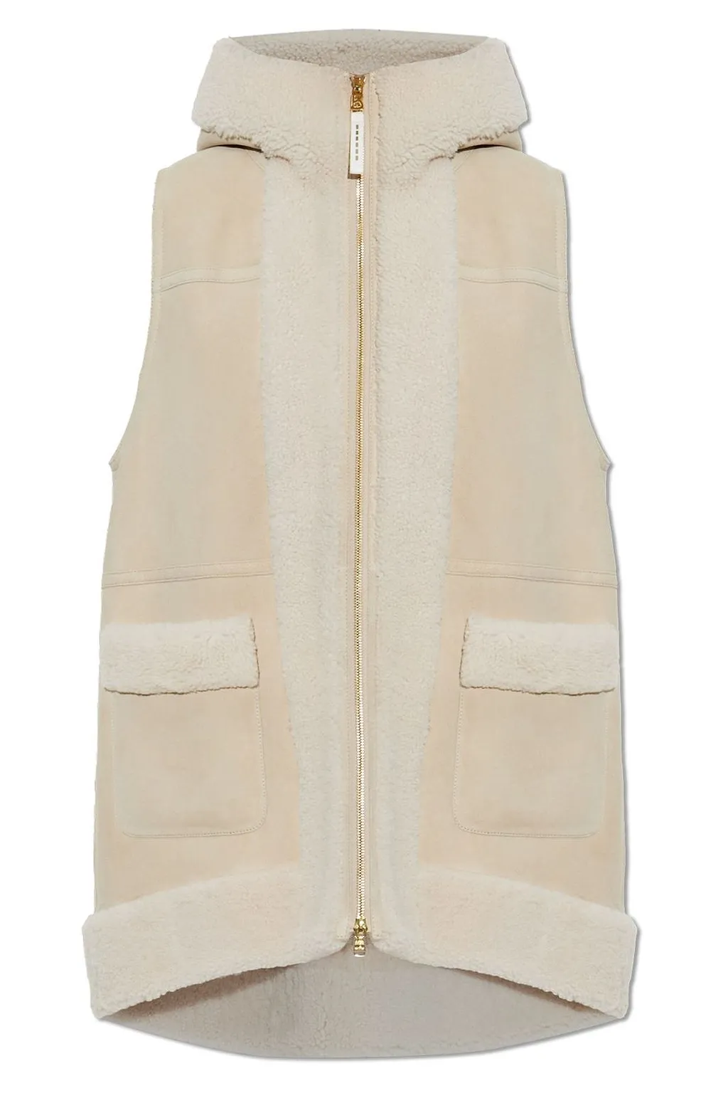 Bogner Lona Hooded Shearling Vest