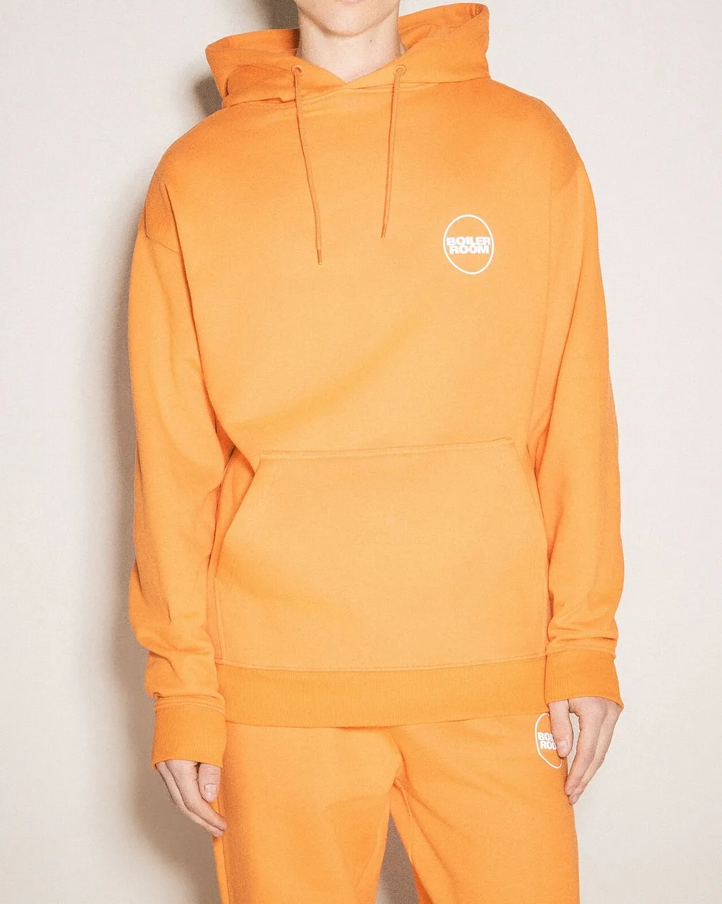 Boiler Room Logo Print Hooded Pullover