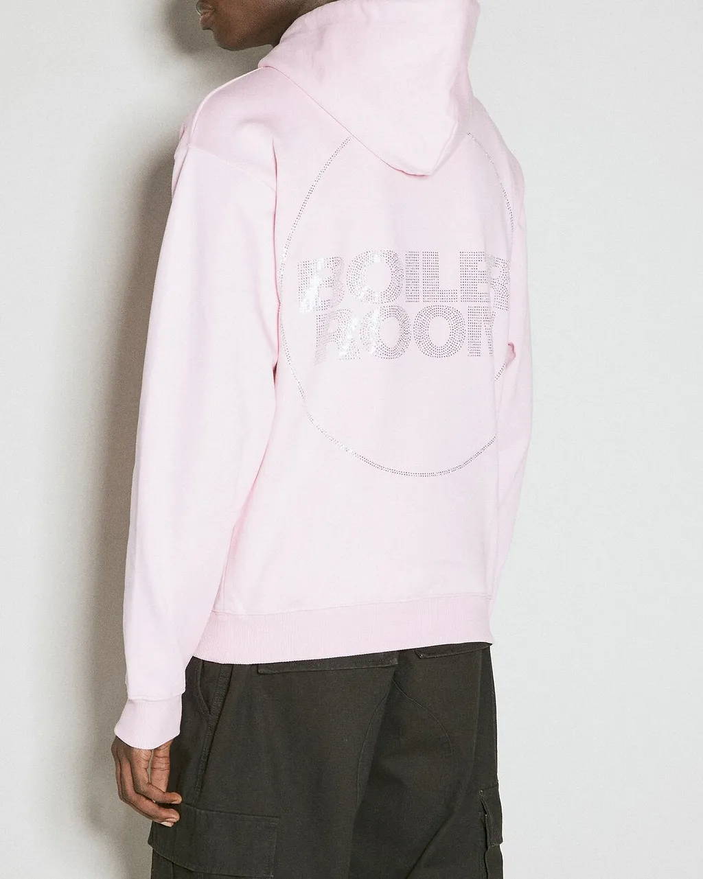 Boiler Room Hooded Sweatshirt With Diamante Logo