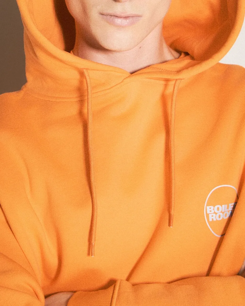 Boiler Room Logo Print Hooded Pullover