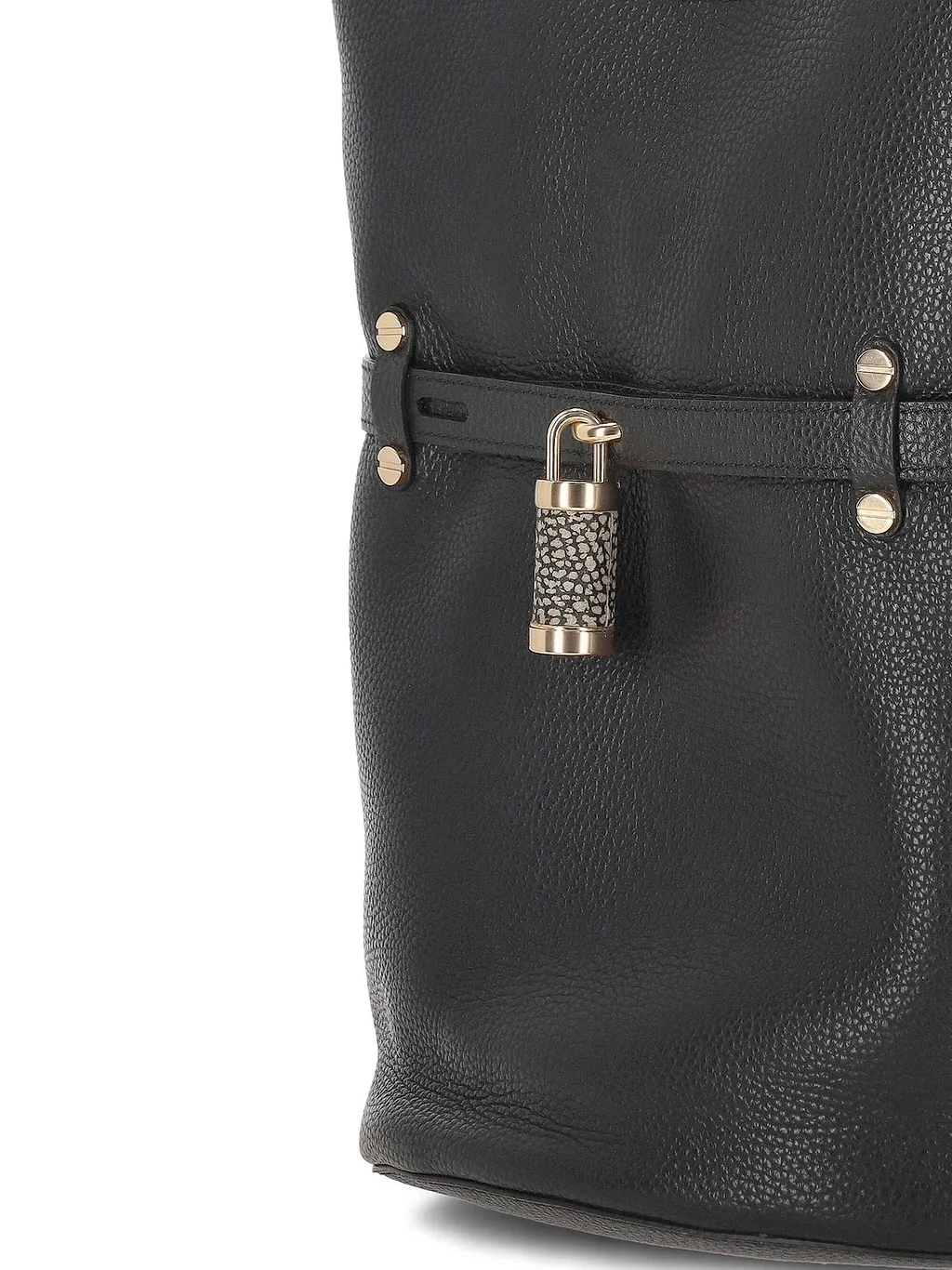 Borbonese Padlock Detail Shoulder Bag