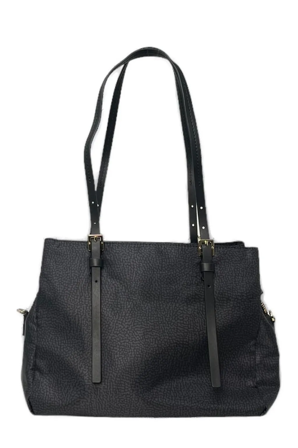 Borbonese Small Denim Zipped Crossbody Bag