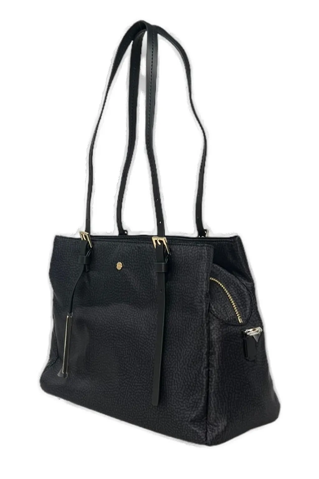 Borbonese Small Denim Zipped Crossbody Bag