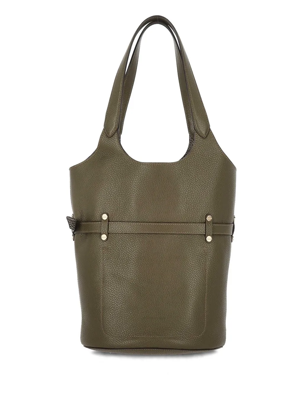Borbonese Studded Bucket Shoulder Bag