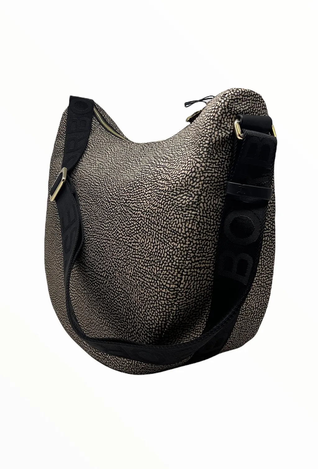 Borbonese Zipped Medium Shoulder Bag