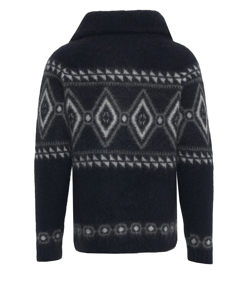 Borgo Asolo Rombi Geometric Pattern Cardigan
