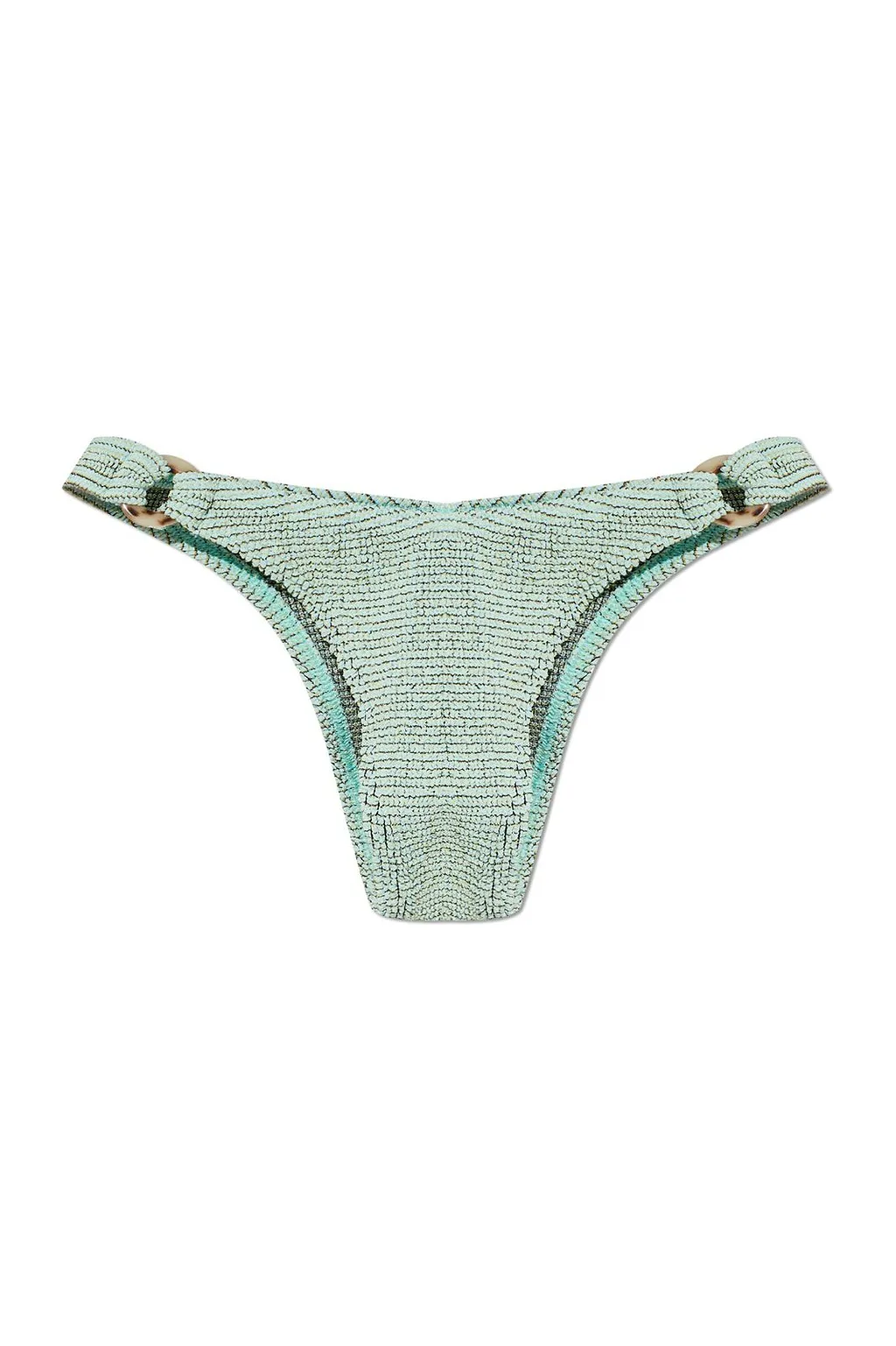 Bond-Eye Ring Scene Textured Bikini Bottom