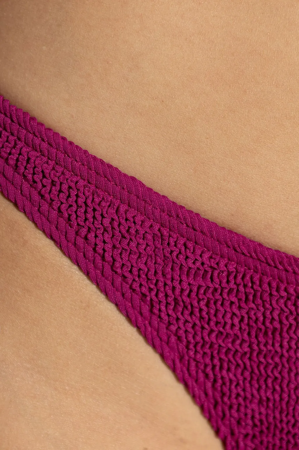 Bond-Eye Sinner Textured Bikini Bottoms