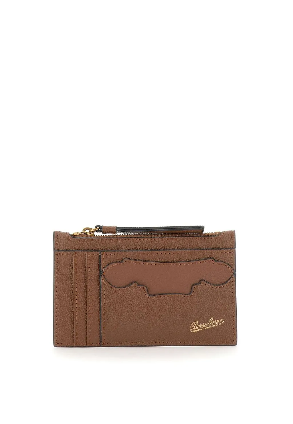 Borsalino Zip Compartment Card Holder Wallet
