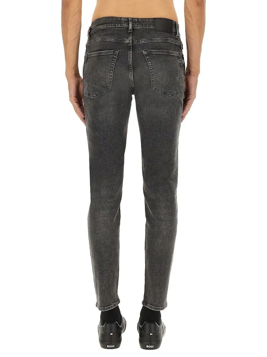 Boss Hugo Boss Mid Rise Slim Cut Jeans