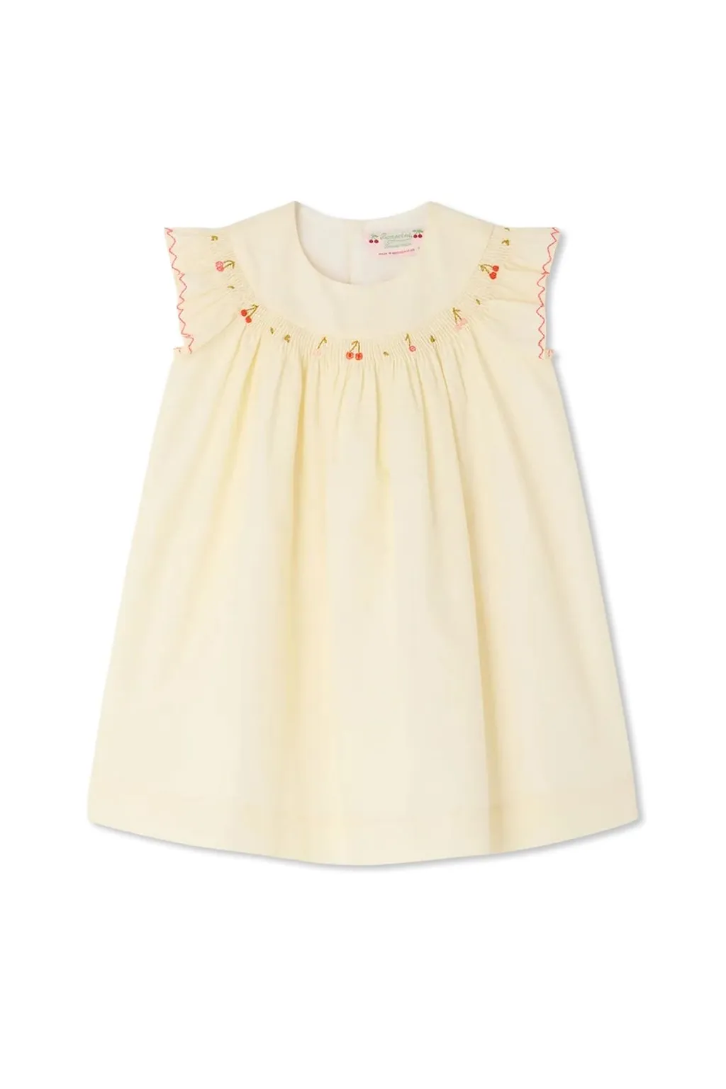 Bonpoint Amantine Smocked And Hand-Embroidered Dress