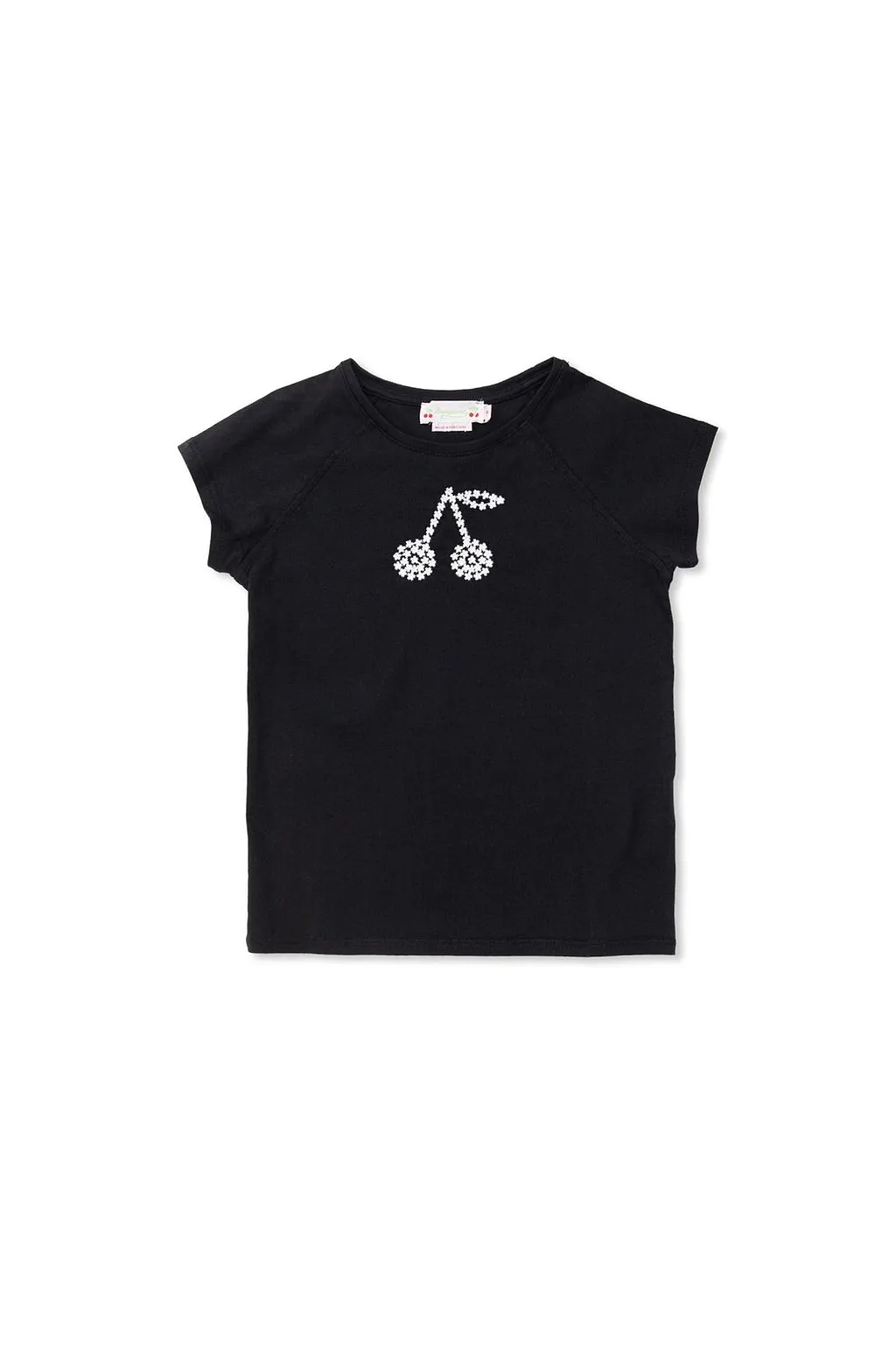 Bonpoint Asmae Cherry-Embroidered Crewneck T-Shirt