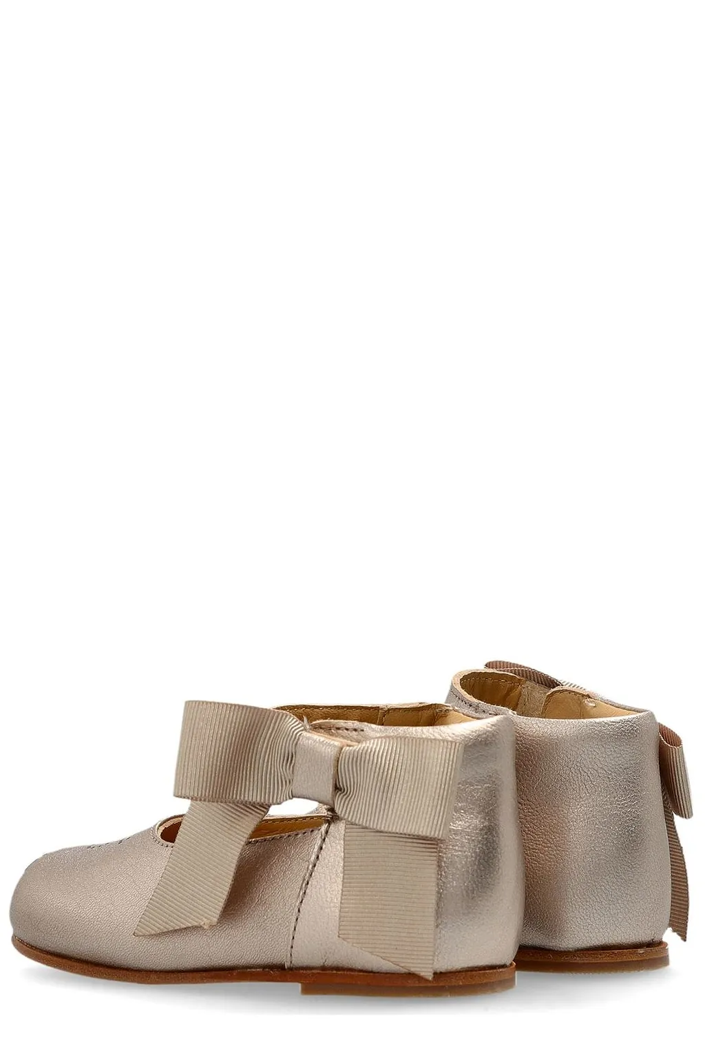 Bonpoint Bow-Detailed Round Toe Ballet Flats