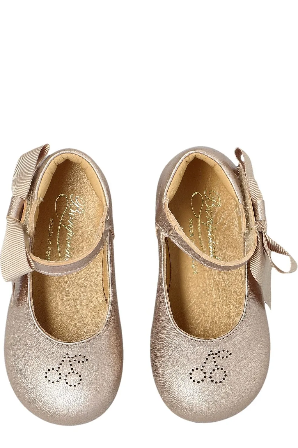 Bonpoint Bow-Detailed Round Toe Ballet Flats