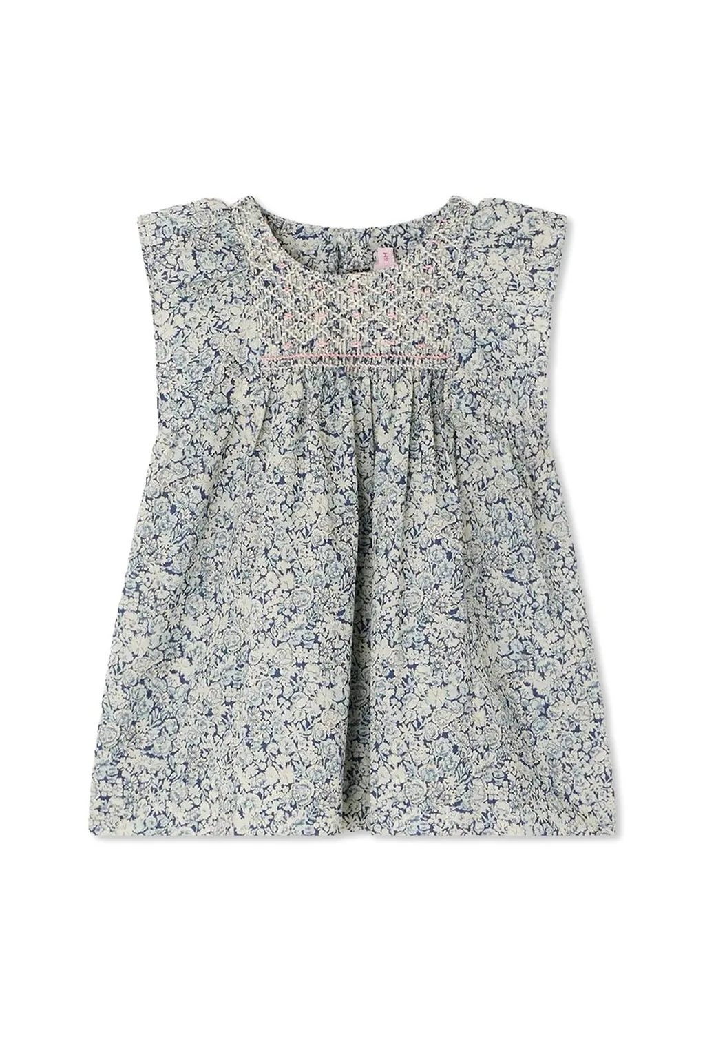 Bonpoint Cadelili Smocked And Hand-Embroidered Dress