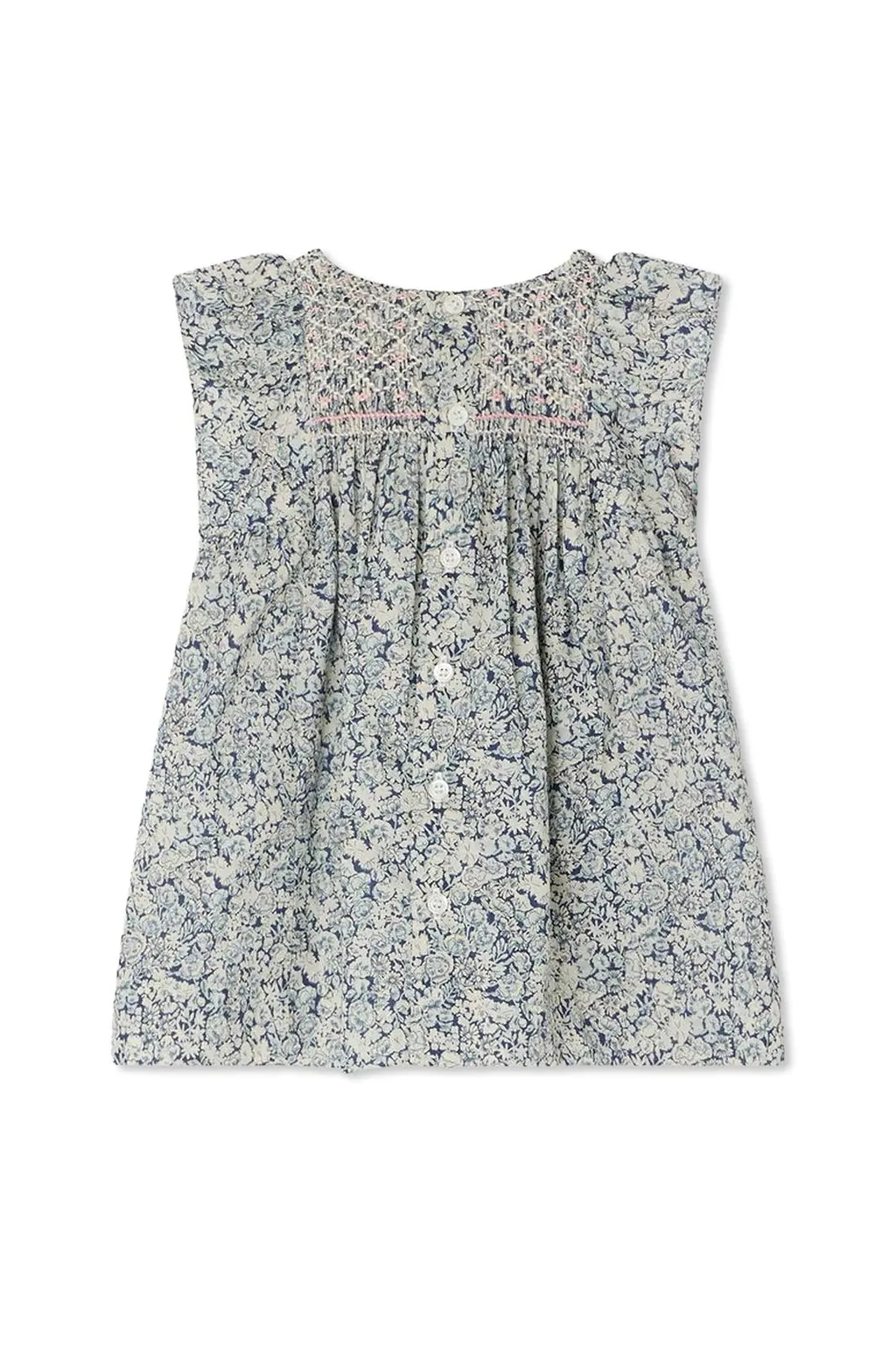 Bonpoint Cadelili Smocked And Hand-Embroidered Dress