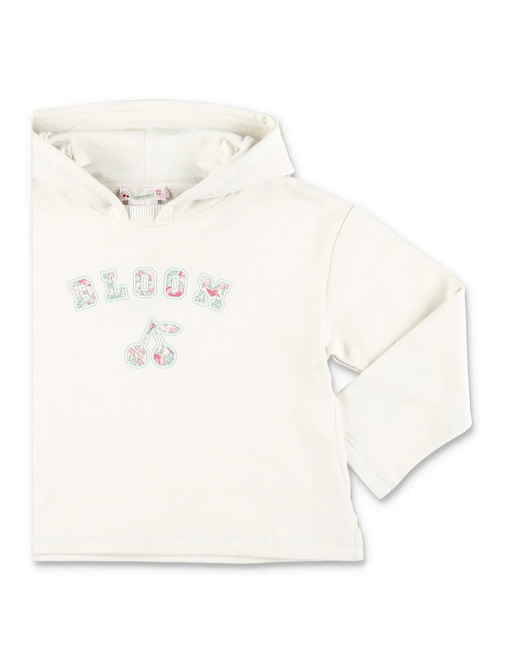 Bonpoint	Carmine Cherry Appliqué Hoodie