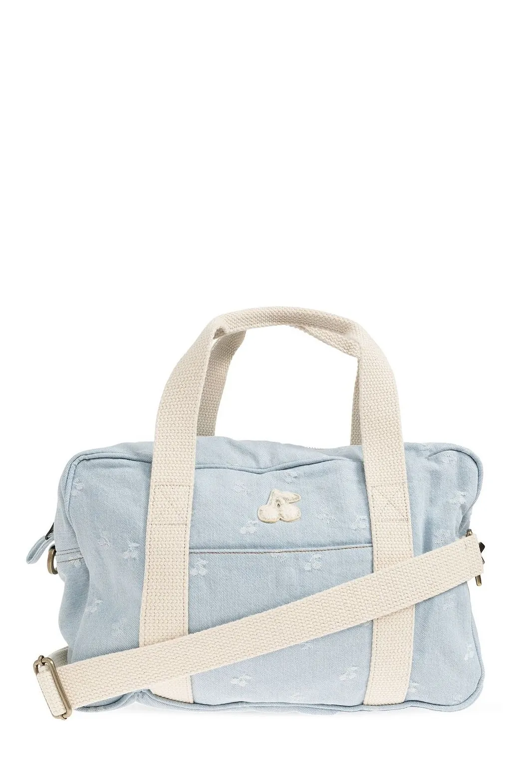 Bonpoint Cherry Embroidered Strapped Tote Bag
