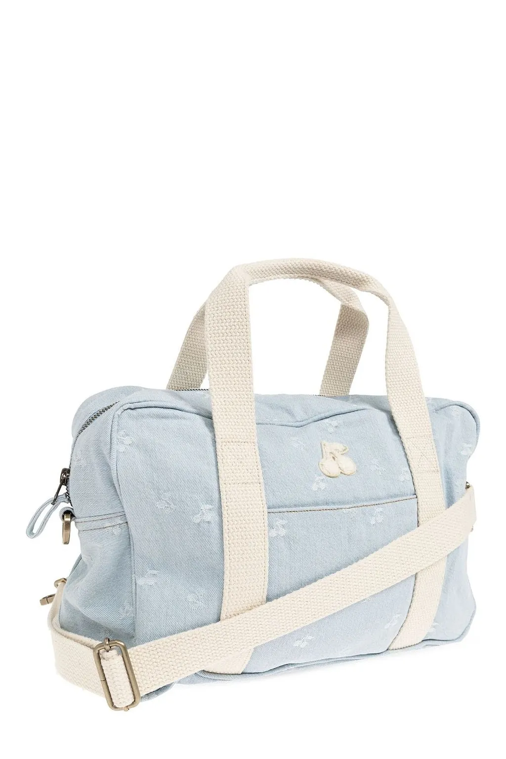 Bonpoint Cherry Embroidered Strapped Tote Bag