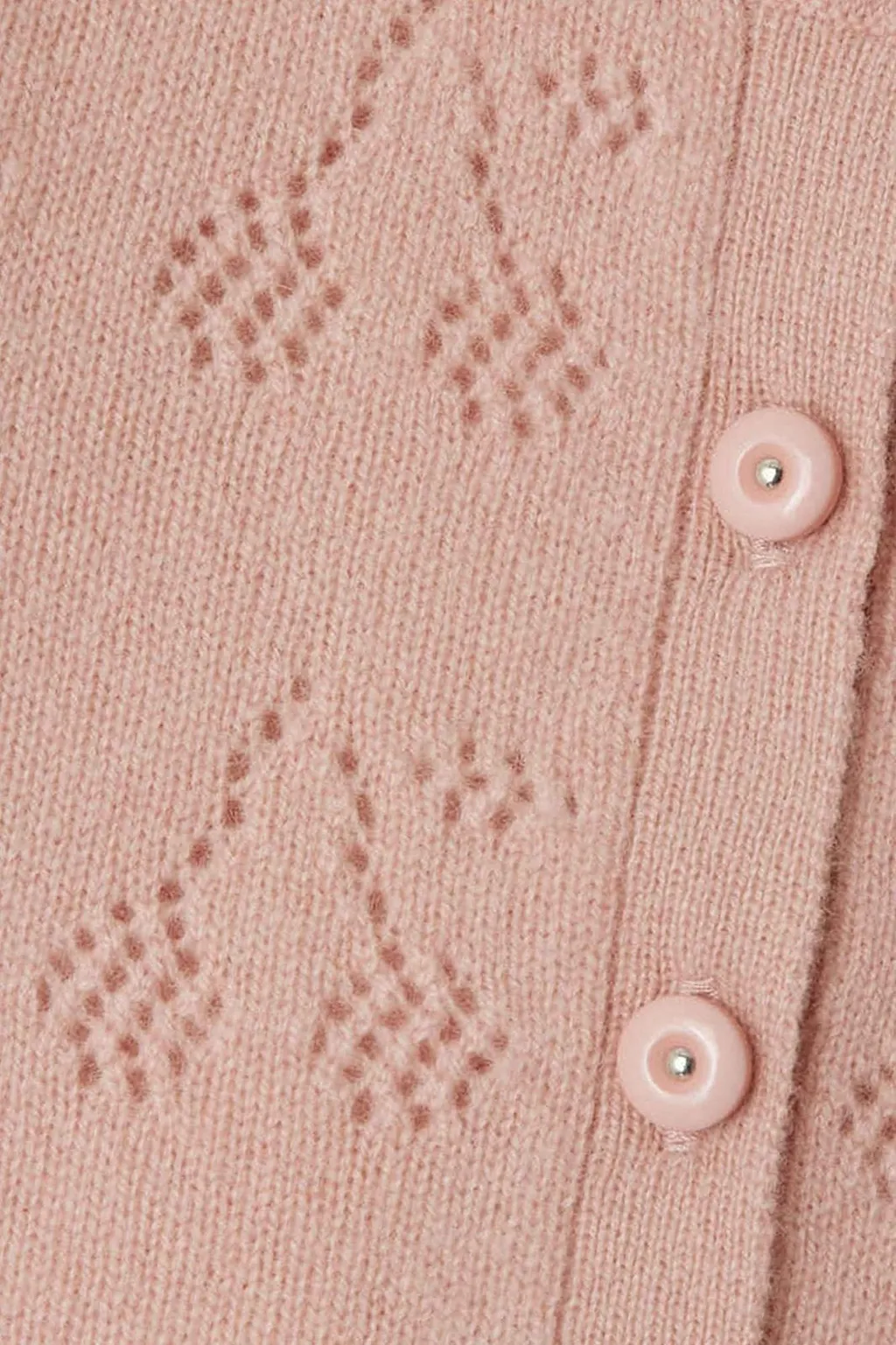 Bonpoint Cherry Patterned Crewneck Cardigan