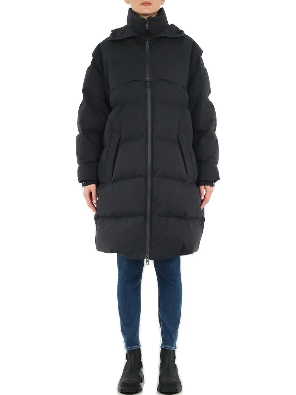 Bottega Veneta Funnel Neck Padded Coat