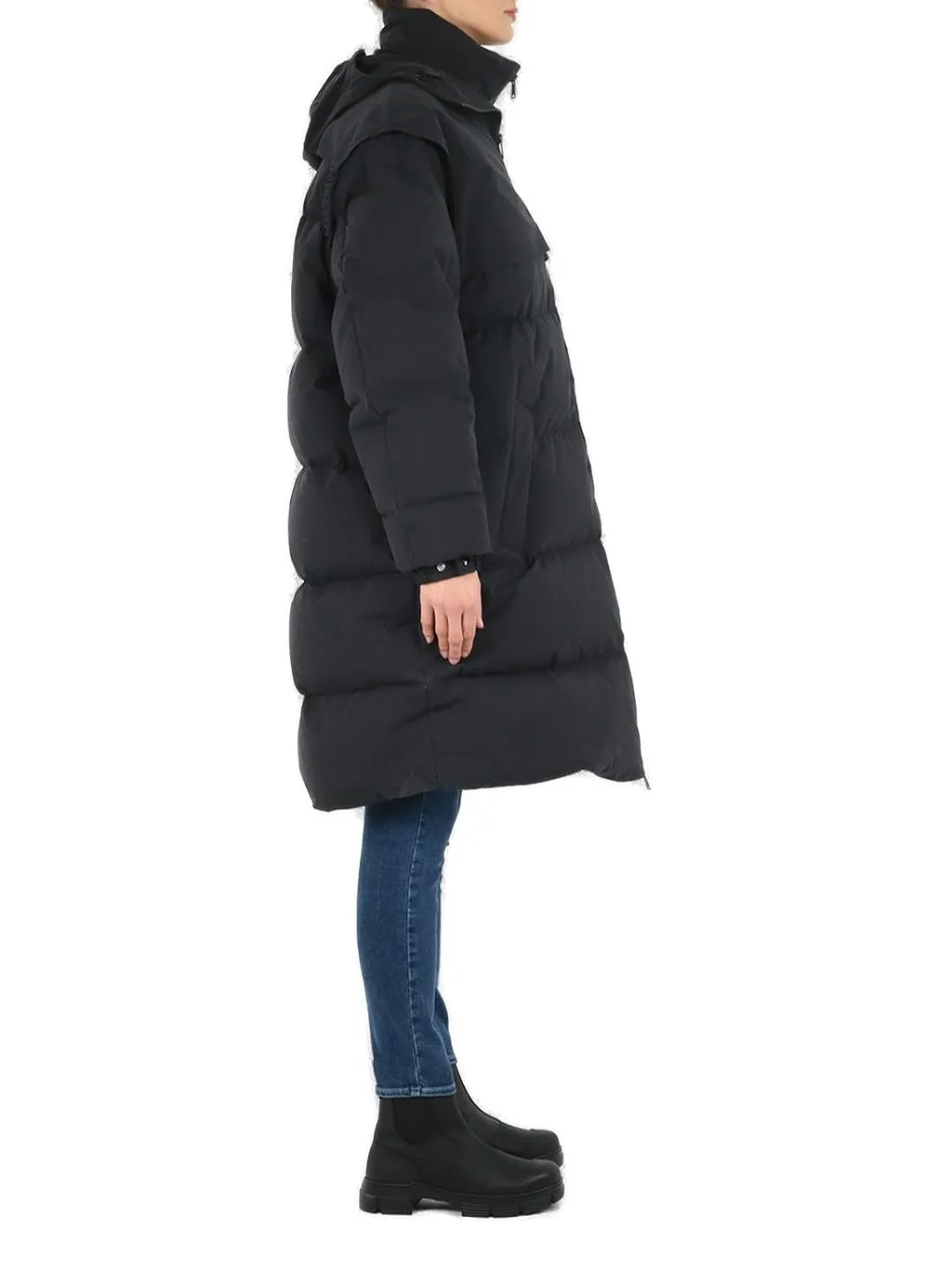 Bottega Veneta Funnel Neck Padded Coat