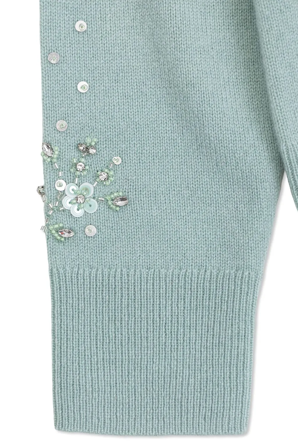 Bonpoint Embellished Crewneck Cardigan
