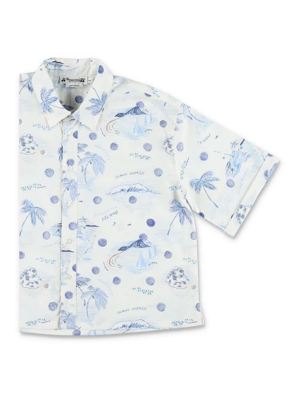 Bonpoint Erian All-Over Printed Button-Up Shirt