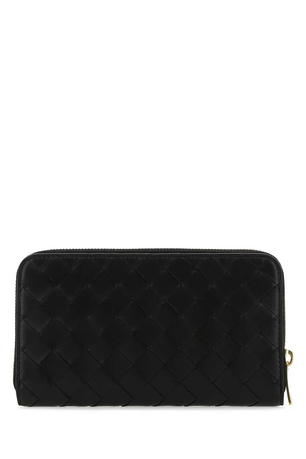 Bottega Veneta Intrecciato Weave Zip Around Wallet