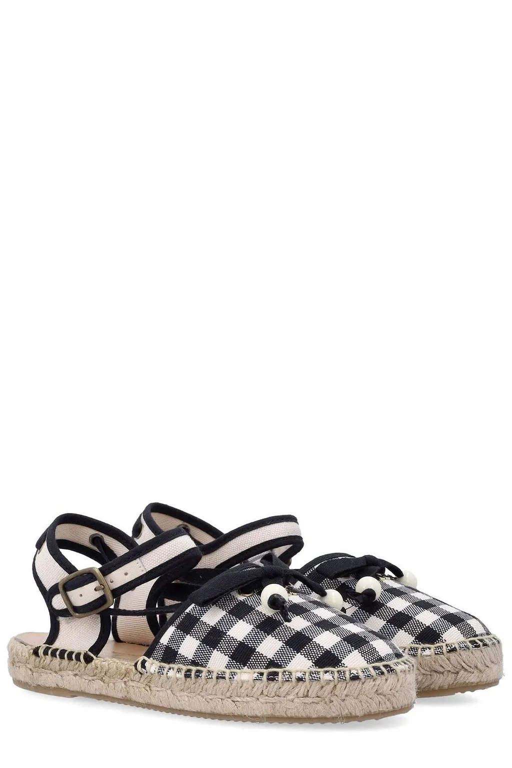 Bonpoint Evila Gingham Espadrilles