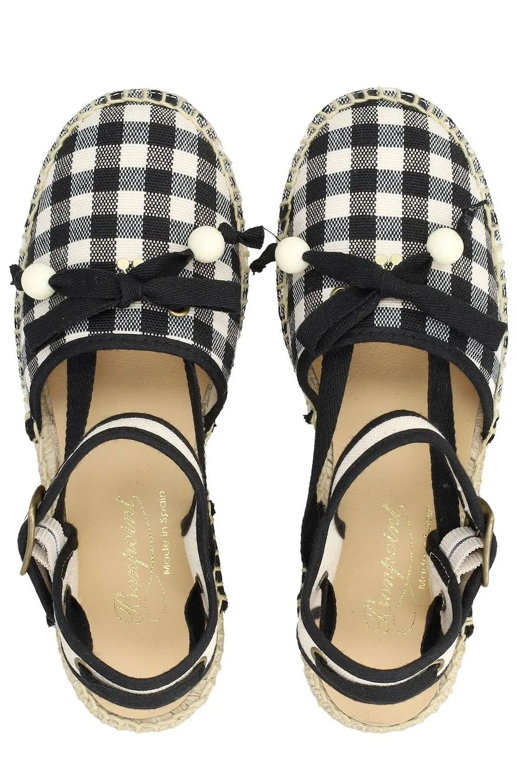 Bonpoint Evila Gingham Espadrilles