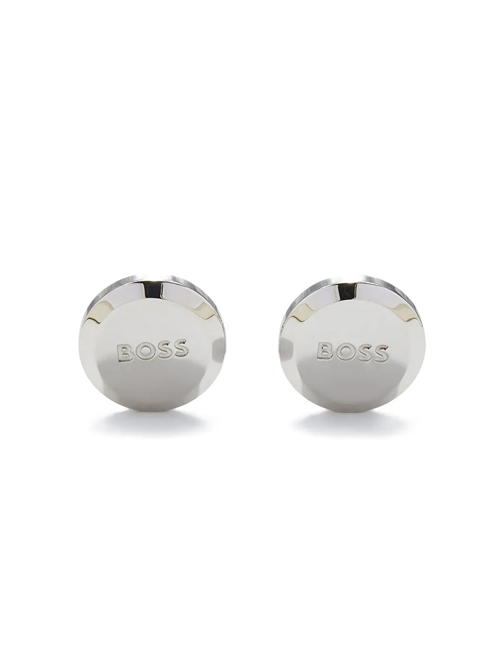 Boss Hugo Boss Engraved Logo Round Cufflinks