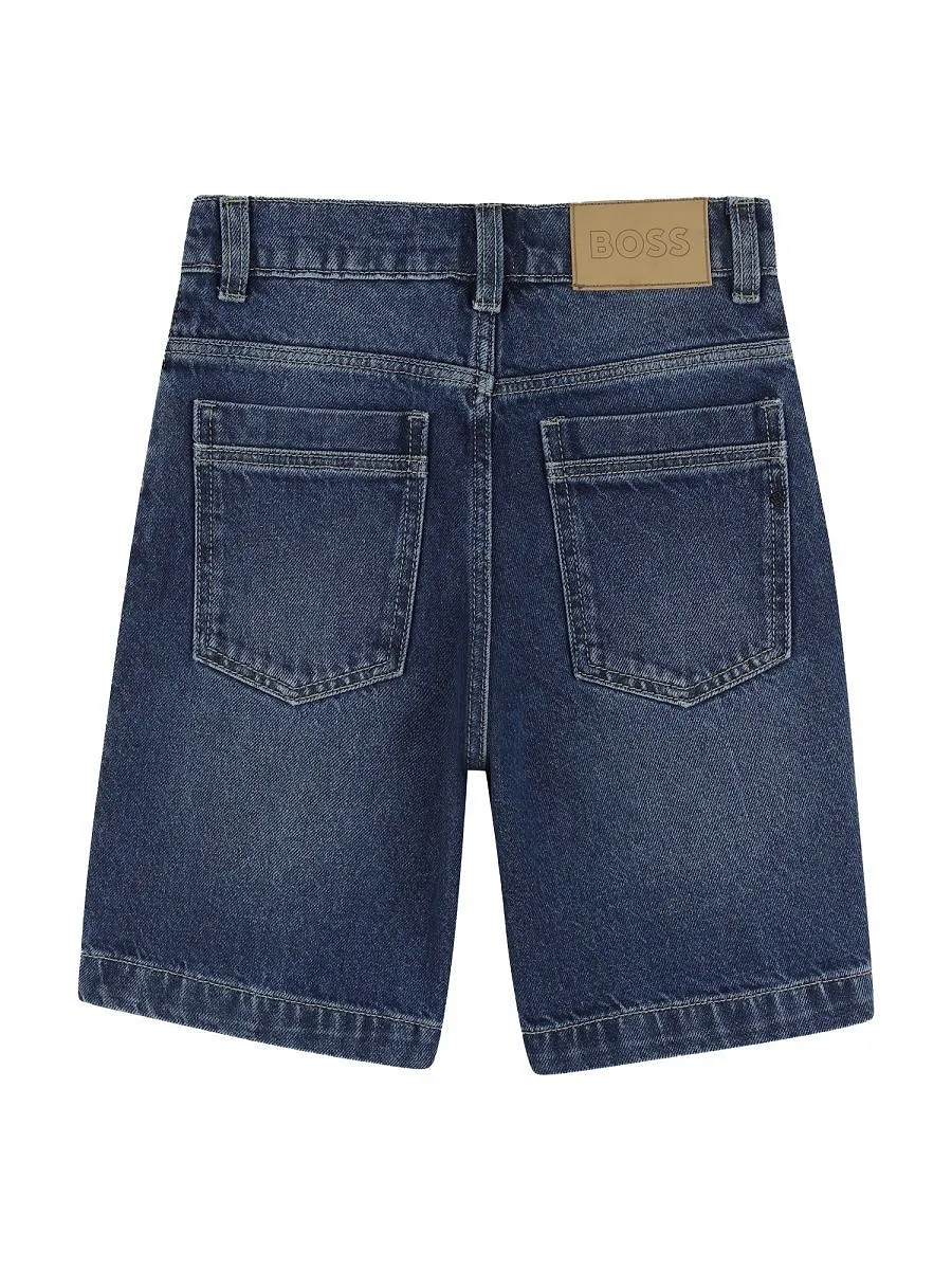 Hugo Boss Kids Five-Pocket Denim Shorts