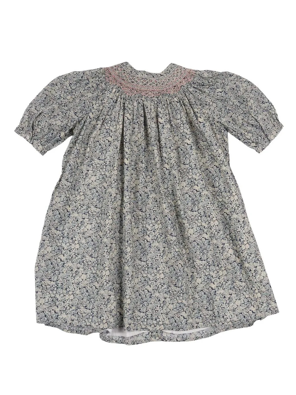 Bonpoint Floral Printed Crewneck Dress