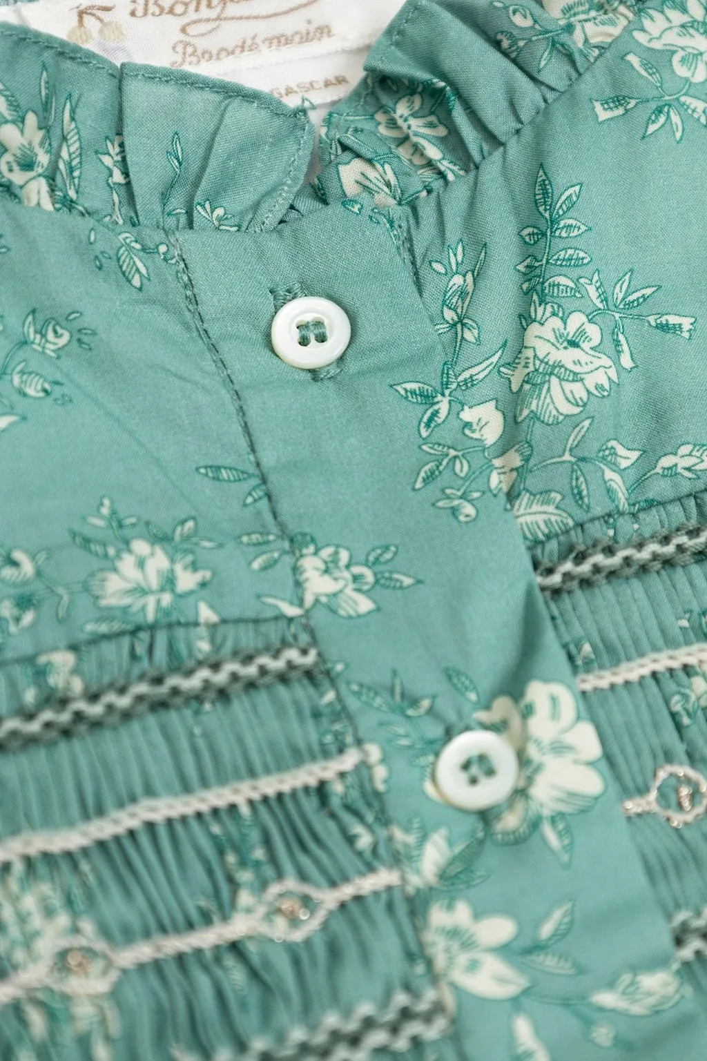 Bonpoint Floral-Printed Ruffled Dress