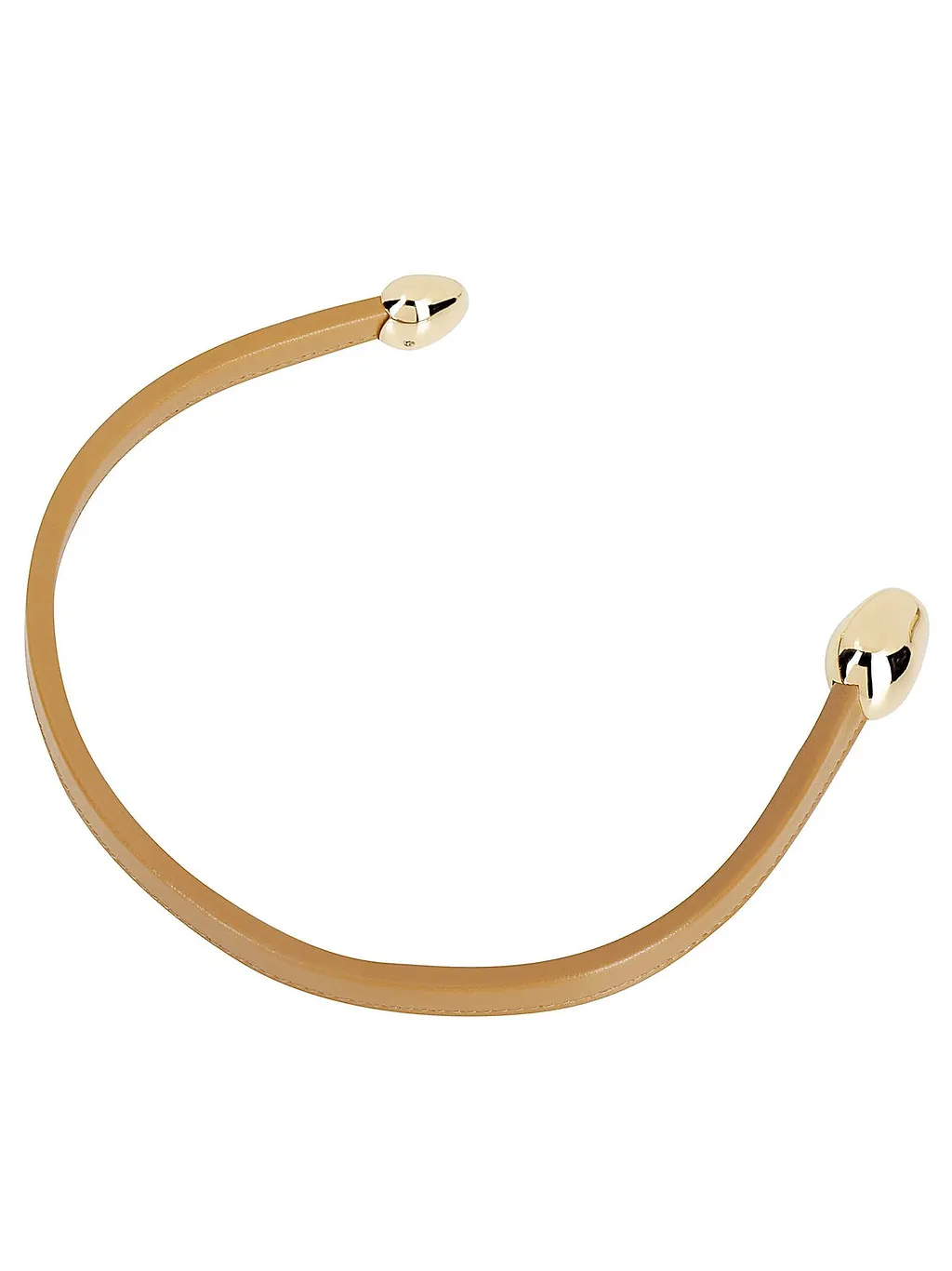 Bottega Veneta Leather Open Necklace