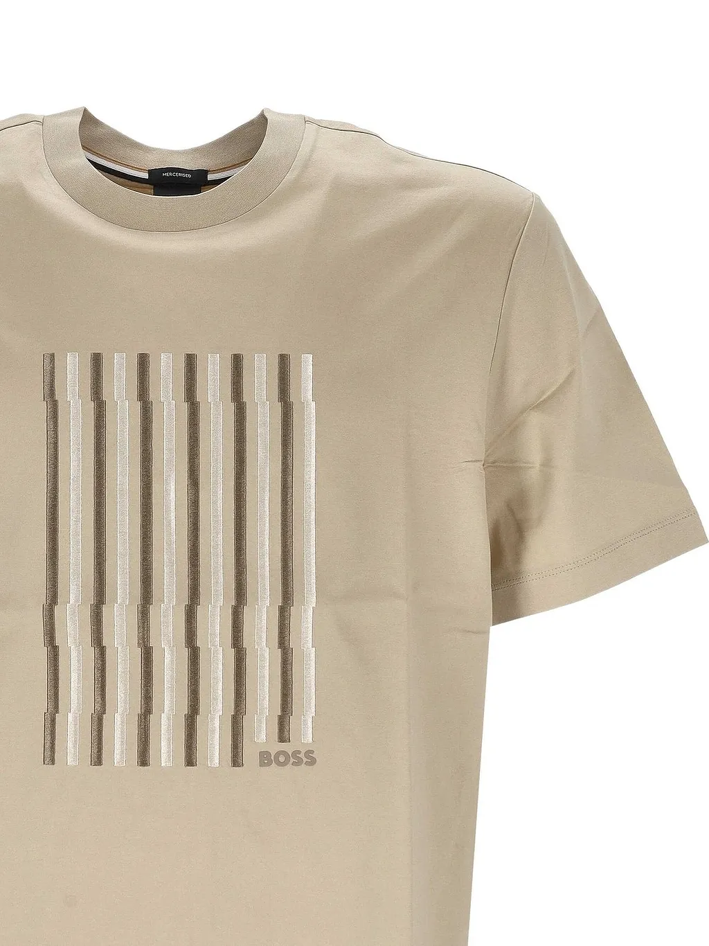 Boss Hugo Boss Stripe Detailed Crewneck T-Shirt
