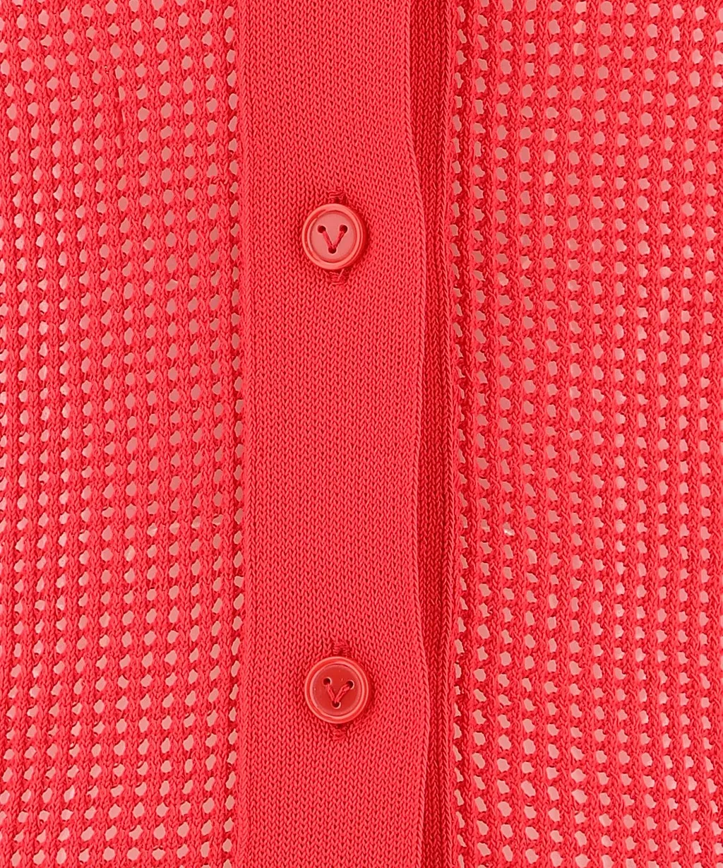 Bottega Veneta Mesh Buttoned Cardigan