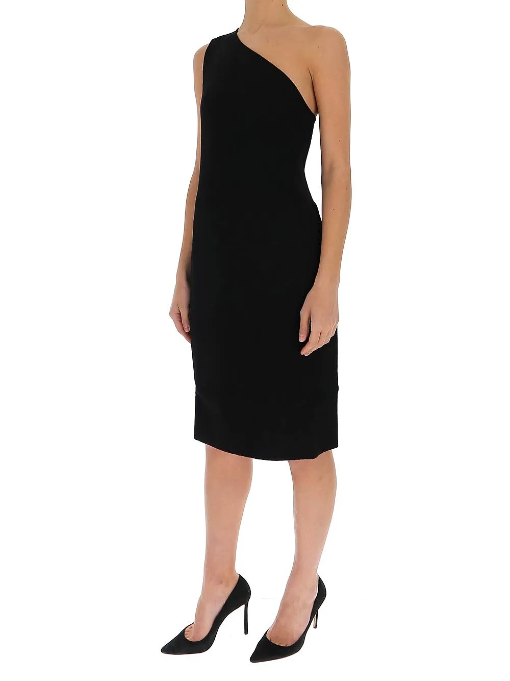 Bottega Veneta One Shoulder Knit Dress