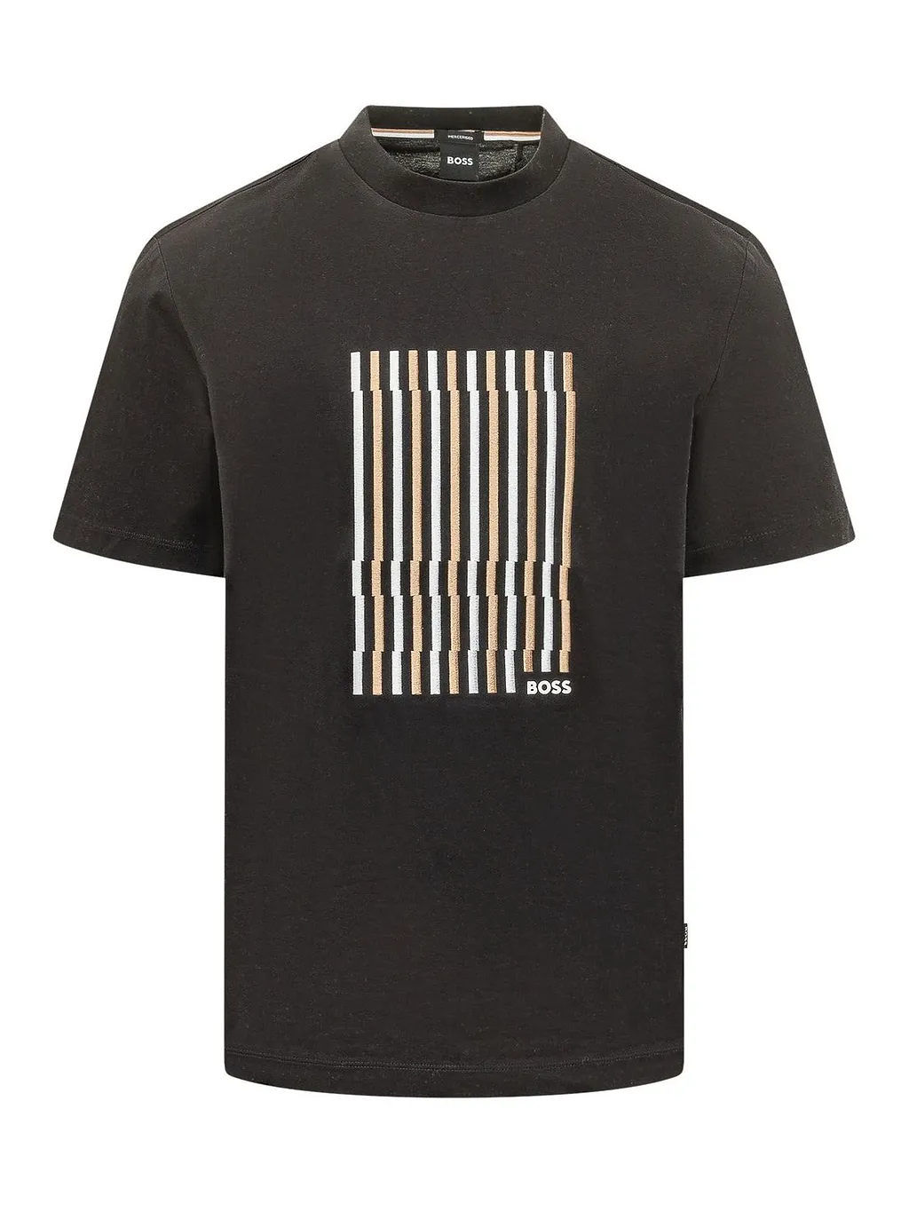 Boss Hugo Boss Stripe Detailed Crewneck T-Shirt