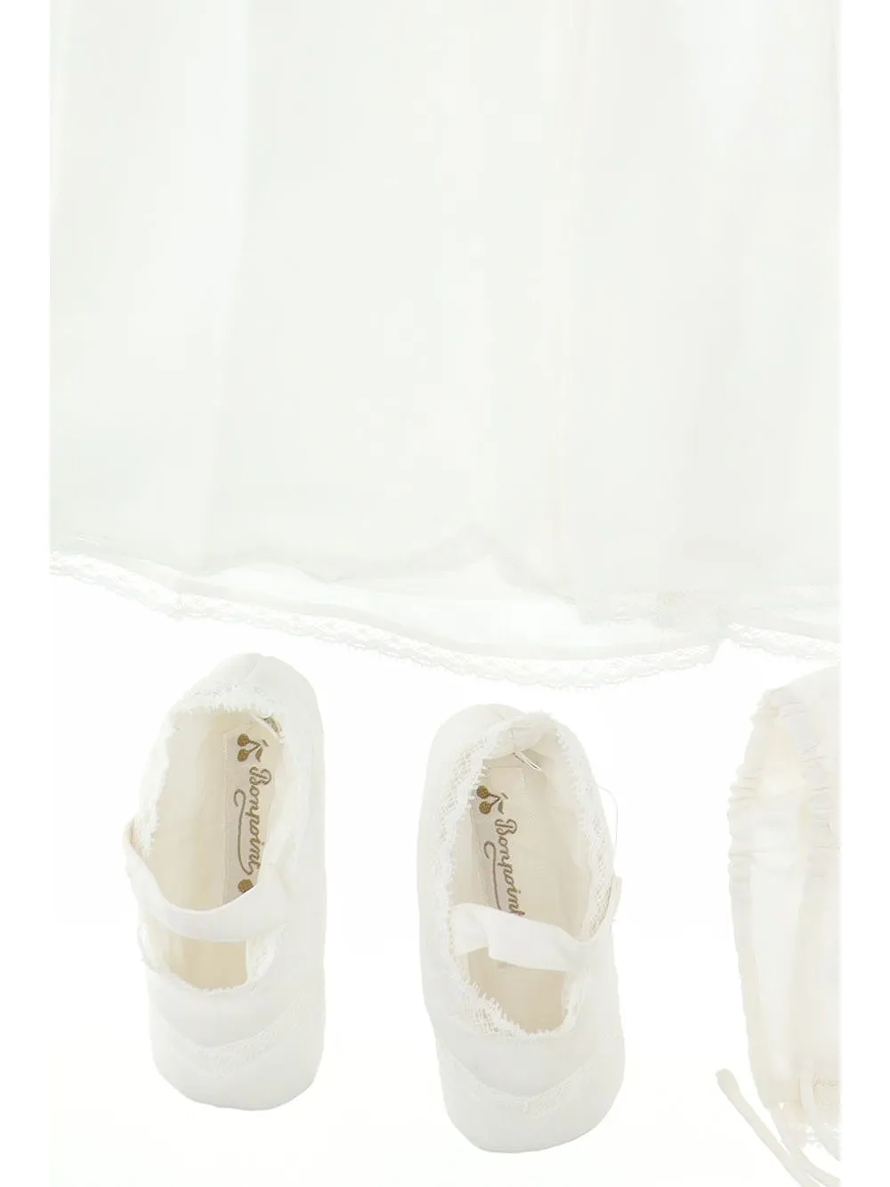 Bonpoint Lace-Detailed Christening Dress