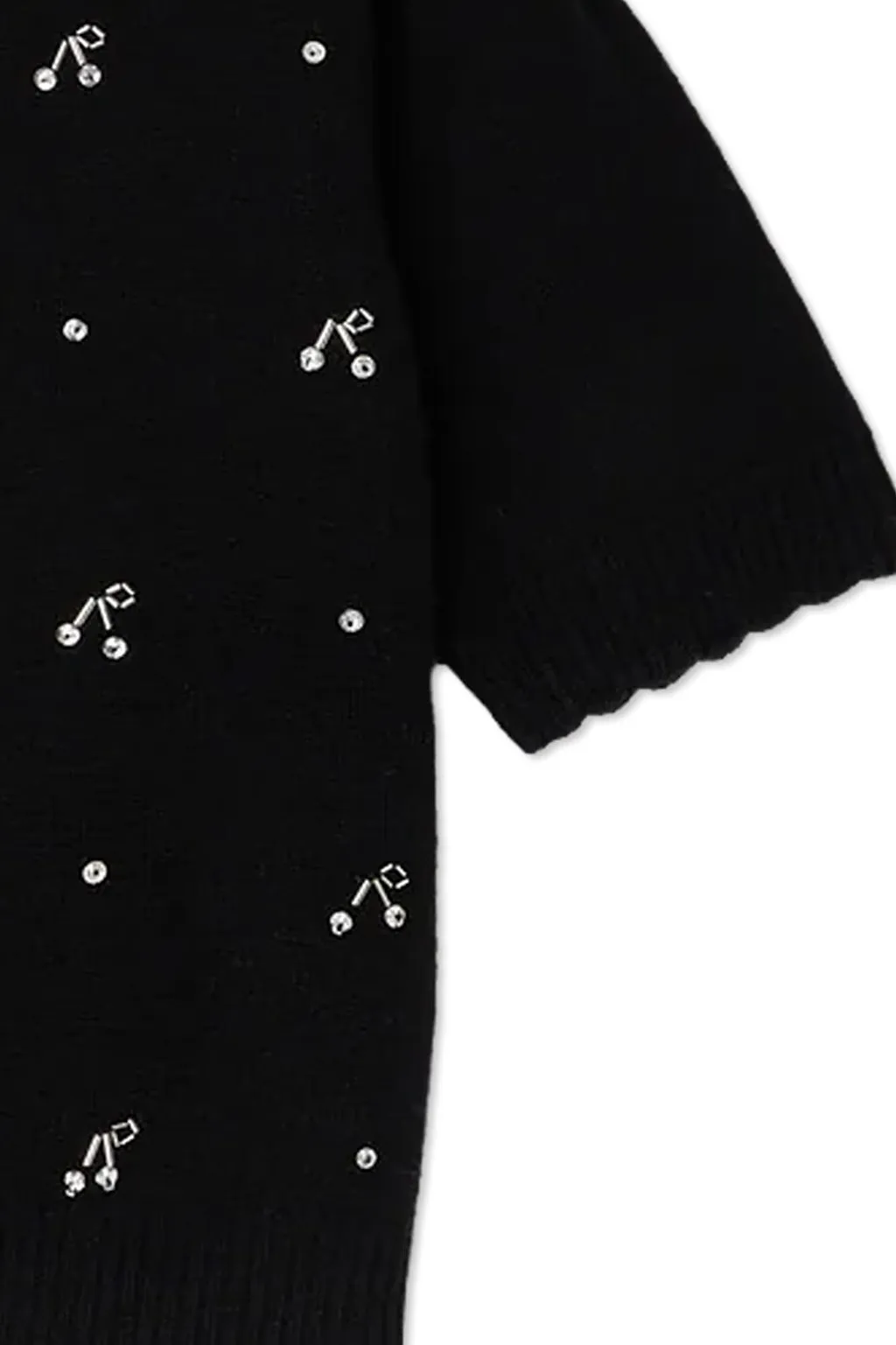 Bonpoint Justine Embellished Scallop Edge Jumper
