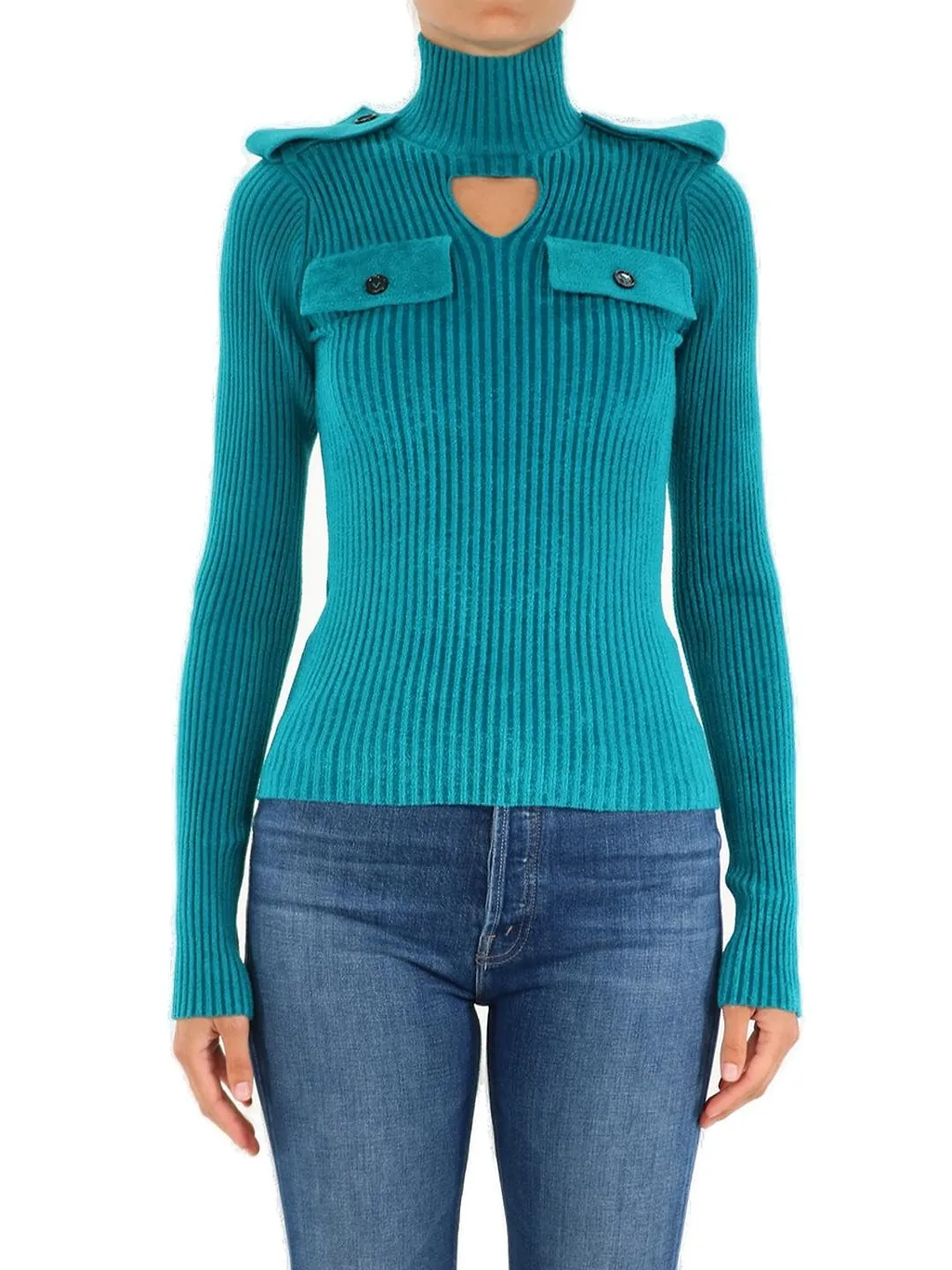 Bottega Veneta Rib-Knit Cut-Out Jumper