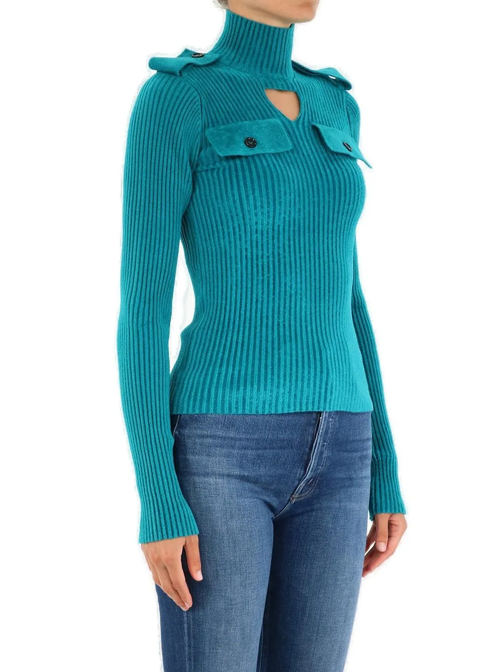 Bottega Veneta Rib-Knit Cut-Out Jumper
