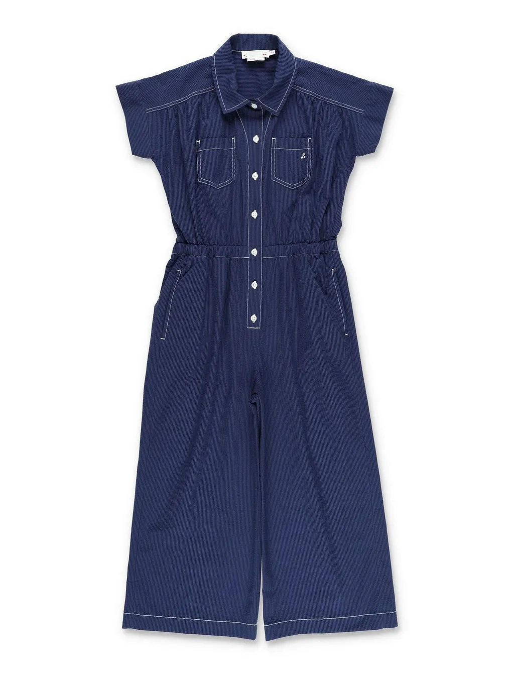 Bonpoint Lania Striped Jumpsuit