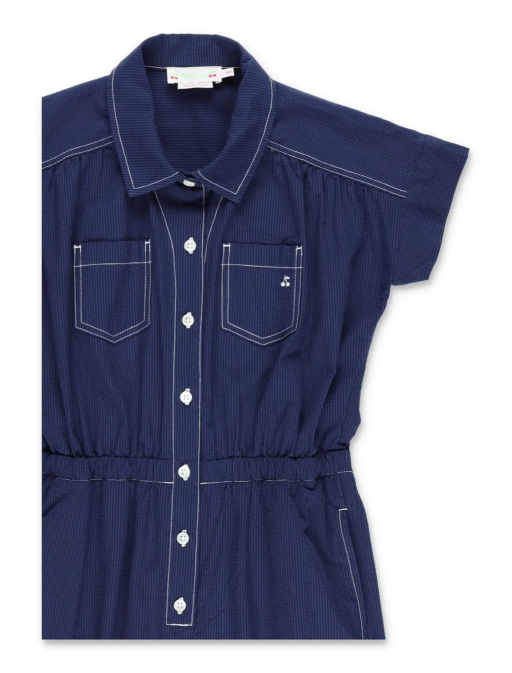 Bonpoint Lania Striped Jumpsuit