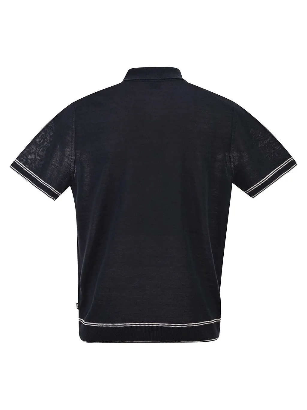 Boss Hugo Boss Zip Collar Contrast-Trim Polo Shirt