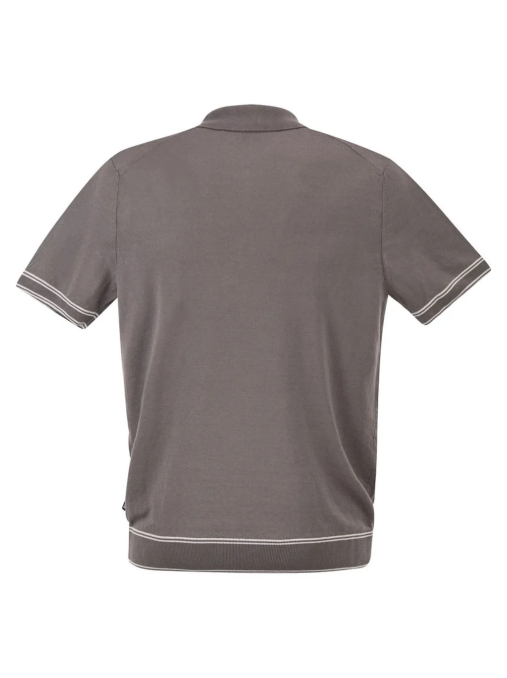 Boss Hugo Boss Zip Detailed Contrast-Trim Polo Shirt
