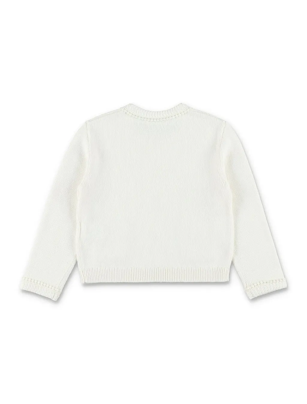 Bonpoint Long-Sleeved Crewneck Cardigan